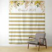 Gouden Roze Afstudeertapijt Wandkleed (In situ)