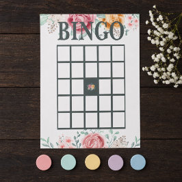 Gouden Roze Baby Shower Bingo Notitieblok