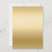 Gouden roze bloemblaadjes luxe 50ste verjaardag kaart (Achterkant)