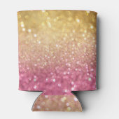 Gouden Roze Bokeh: Abstracte lichten Blikjeskoeler (Achterkant)