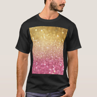 Gouden Roze Bokeh: Abstracte lichten T-shirt