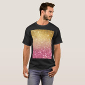 Gouden Roze Bokeh: Abstracte lichten T-shirt (Voorkant volledig)