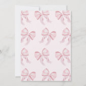 Gouden Roze Boog Is Ze Niet Oneerlijke 1e Verjaard Kaart (Achterkant)