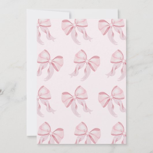 Gouden Roze Boog Is Ze Niet Oneerlijke 1e Verjaard Kaart (Achterkant)