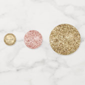 Gouden Roze Confetti Glitter (Achterkanten)