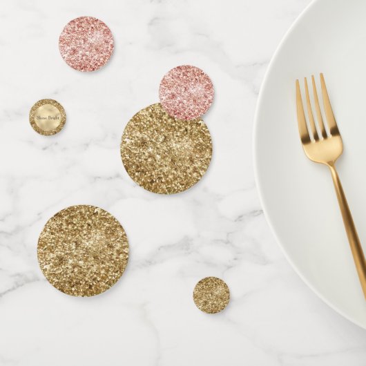 Gouden Roze Confetti Glitter (Groep)