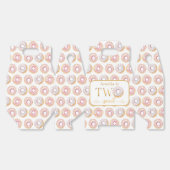 Gouden Roze Donut Verjaardag Favoriet Boxen Bedankdoosjes (Ongevouwen)