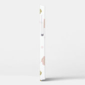 Gouden & Roze Eenhoorn Bloem Bloeit Trendy Cute Case-Mate iPhone Case (Achterkant / Links)