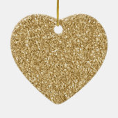 Gouden Roze Glitzy Glitter Liefde Keramisch Ornament (Achterkant)