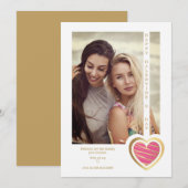 Gouden Roze Hart Vriendin Gelukkig Galentijnsdag (Voorkant / Achterkant)