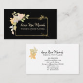 *~* Gouden Roze Lavendel Glitter Floral Elegant Visitekaartje (Voorkant / Achterkant)