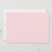 Gouden Roze Prinses Verjaardag Dank u kaart (Achterkant)