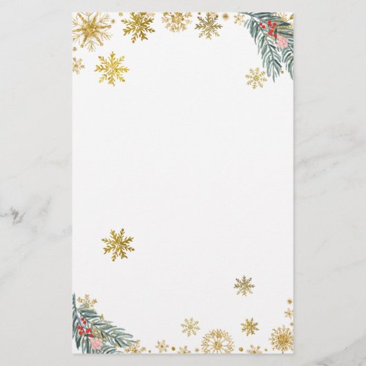 Gouden Roze Sleigh Winter Baby shower Advies Kaart (Achterkant)