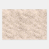 Gouden Roze Zebra Animal Print Inpakpapier Vel (Voorkant 2)