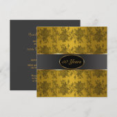 Gouden Rozen 50ste gouden huwelijksjubileum Kaart (Voorkant / Achterkant)