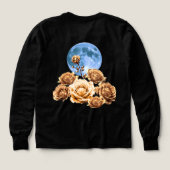 Gouden Rozen & Blauwe Volle Maan Hemelse Esthetiek (Achterkant)