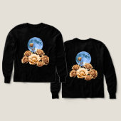 Gouden Rozen & Blauwe Volle Maan Hemelse Esthetiek (Voorkant /achterkant)