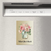 Gouden Rozen Bloemen Magneet (Insitu (Vaatwasser))