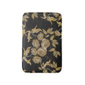 Gouden Rozen:  borduurpatroon Badmat (Voorkant Verticaal)