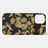 Gouden Rozen: borduurpatroon Case-Mate iPhone Case (Achterkant (horizontaal))