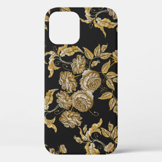 Gouden Rozen:  borduurpatroon Case-Mate iPhone Case