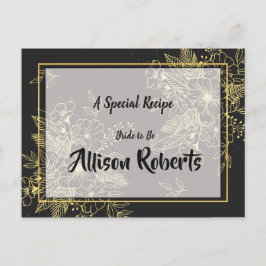 Gouden Rozen Bruidsdouche Recept Briefkaart