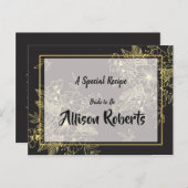 Gouden Rozen Bruidsfeest Recept Briefkaart (Voorkant / Achterkant)