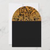 Gouden Rozen Bruiloft Kaart (Achterkant)