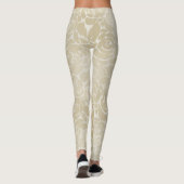 Gouden Rozen Elegante Leggings (Achterkant)