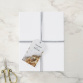 Gouden Rozen en parels Lente Zomer Huwelijk Cadeaulabel (Met Touw)