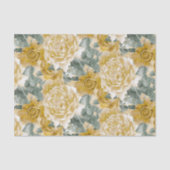  gouden rozen flessenpatroon tissuepapier (Voorkant)