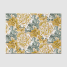  gouden rozen flessenpatroon tissuepapier