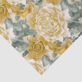  gouden rozen flessenpatroon tissuepapier (Detail)