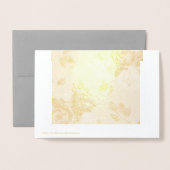 Gouden Rozen Folie Kaart, Standaard (5 "x7") Folie Kaarten (Met envelop)