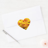 gouden rozen hart sticker (Envelop)