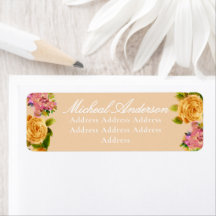 Gouden Rozen lint Monogram Huwelijksuitnodiging La