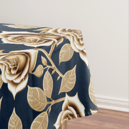 Gouden Rozen Met Een Metalen Afwerking Tafelkleed
