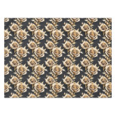 Gouden Rozen Met Scherpe Metallic Randen Tafelkleed (Voorkant (Horizontaal))