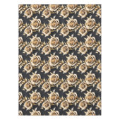 Gouden Rozen Met Scherpe Metallic Randen Tafelkleed (Voorkant)
