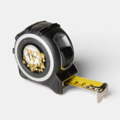 Gouden Rozen Monogram Rolmaat (Hoek)