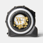 Gouden Rozen Monogram Rolmaat (Voorkant)