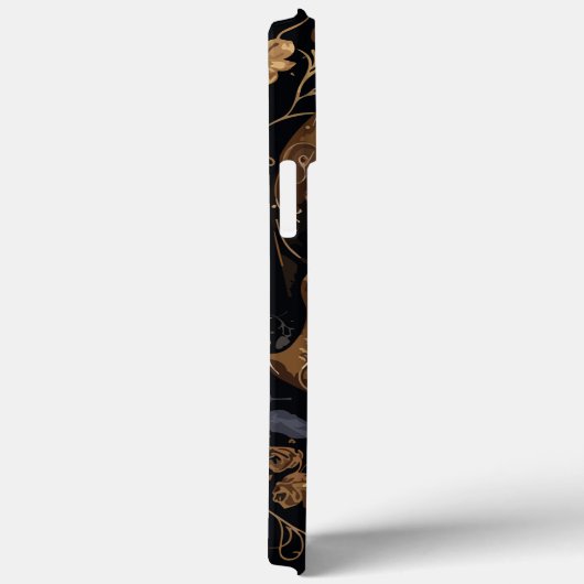 Gouden Rozen schedel Case-Mate iPhone Case (Achterkant / Rechts)