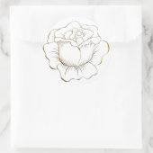 Gouden Rozen Stickers en Envelopzegel (Tas)