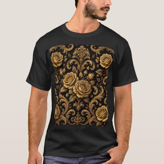 Gouden Rozen T-shirt (Voorkant)