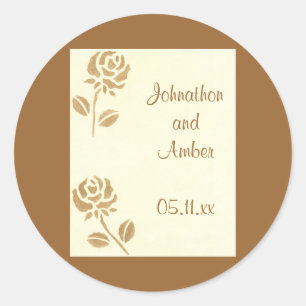 Gouden Rozen, Trouwen Save the date stickers