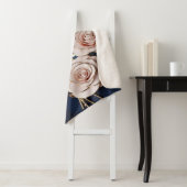 Gouden Rozen & Vlinders in 3D: Elegantie op Bl Sherpa Deken (In situ)