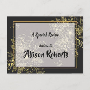 Gouden Rozen Vrijgezellenfeest Recept Briefkaart