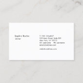 Gouden rozet Mandala Visitekaartje (Achterkant)