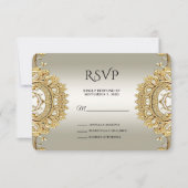 Gouden RSVP-kaart RSVP Kaartje (Voorkant)
