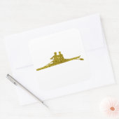 Gouden Rudern Sticker (Envelop)